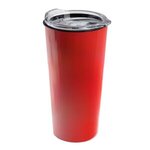 The Roadmaster - 18 Oz. Travel Tumbler With Clear Slide Lid - Red