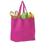 The Shopper - Non woven Grocery Tote - Digital - Hot Pink