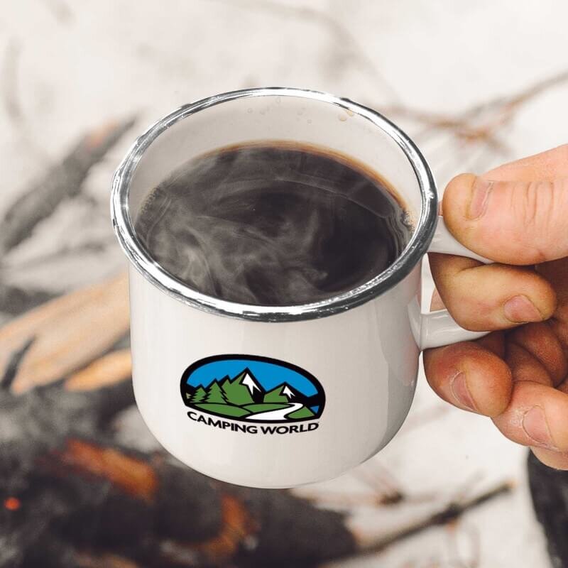 Main Product Image for The Stainless Steel 12 Oz Enamel Campfire Mug