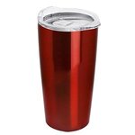 The Summit - 18 Oz Digital Stainless Steel Straight Wall - Metallic Red