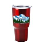 The Voyage - 28 Oz. Digital Stainless Steel Auto Tumbler - Red