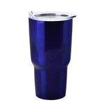 The Voyage - 28 Oz. Full Color Stainless Steel Auto Tumbler - Blue