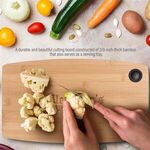 The Wakefield 15.5-Inch Bamboo Cutting Board w/Silicone Ring