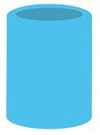 Thick Foam Can Cooler - Old School - Neon Blue