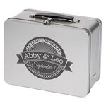 Throwback Tin Lunchbox - Silver