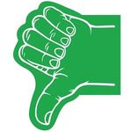 Thumb Foam Hand - Kelly Green