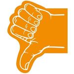 Thumb Foam Hand - Orange