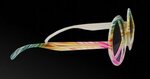 Tie Dye Peace Sign Costume Sunglasses - Tie Dye