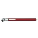 Tire Gauge with Clip - Metallic Red