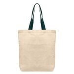 Tonga - 5 oz Natural Cotton Tote w/ Color Straps