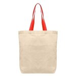 Tonga - 5 oz Natural Cotton Tote w/ Color Straps