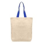 Tonga - 5 oz Natural Cotton Tote w/ Color Straps