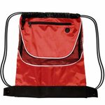 Tournament Drawstring Backpack - Red