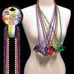 Toy Beer Mug 33" Metallic Mardi Gras Beads -  