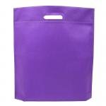 Tradeshow Bag Tote Nonwoven - Diecut Handle - Purple