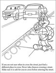 Traffic Safety Awareness Coloring Book -  