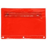 Translucent School Pouch - Translucent Red