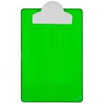 Transparent Clipboard W Round Top Clip - Transparent Green