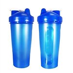 Transparent Fitness Shaker Bottle - Blue