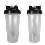 Transparent Fitness Shaker Bottle - Clear