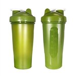Transparent Fitness Shaker Bottle - Olive Green