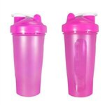 Transparent Fitness Shaker Bottle - Pink