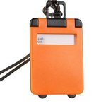 Travel Tote Luggage Tag - Medium Orange