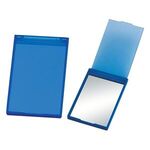 Travel Vanity Mirror With Stand - Translucent Blue