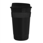 Traveler - 16 oz. Insulated Cup with Silicone Grip - Black
