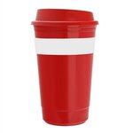 Traveler - 16 oz. Insulated Cup with Silicone Grip - Red