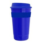 Traveler - 16 oz. Insulated Cup with Silicone Grip - Royal Blue