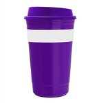 Traveler - 16 oz. Insulated Cup with Silicone Grip - Violet