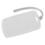 Traveler Rectangular Luggage Tag - White