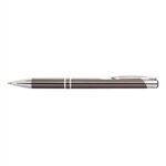Tres-Chic Ballpoint Pen w/ Silver Trim - Gunmetal Gray