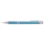 Tres-Chic Ballpoint Pen w/ Silver Trim - Light Blue