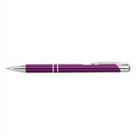Tres-Chic Ballpoint Pen w/ Silver Trim - Purple