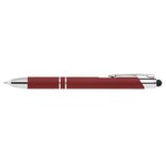 Tres-Chic LED Tip Softy Pen w/Stylus - ColorJet - Dark Red