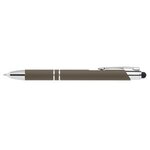 Tres-Chic LED Tip Softy Pen w/Stylus - ColorJet - Gray