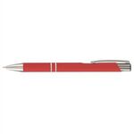 Tres-Chic Softy  - ColorJet - Full Color Metal Pen - Bright Red-silver