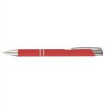 Tres-Chic Softy  - ColorJet - Full Color Metal Pen - Bright Red-silver