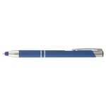 Tres-Chic Softy  Stylus - ColorJet - Full-Color Metal Pen - Blue-silver