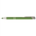 Tres-Chic Softy  Stylus - ColorJet - Full-Color Metal Pen - Bright Green-silver