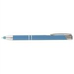 Tres-Chic Softy  Stylus - ColorJet - Full-Color Metal Pen - Light Blue-silver