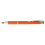 Tres-Chic Softy  Stylus - ColorJet - Full-Color Metal Pen - Orange-silver