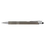 Tres-Chic w/Stylus - ColorJet - Full Color Metal Pen - Gunmetal-silver