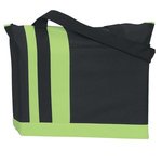 Tri-Band Tote Bag - Black with Lime