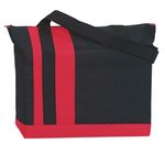 Tri-Band Tote Bag - Black with Red