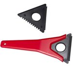 Tri Blade Windshield Scraper - Medium Red