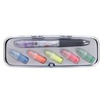 Tri-Color Pen and Highlighter Set -  