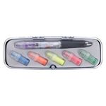 Tri-Color Pen and Highlighter Set -  